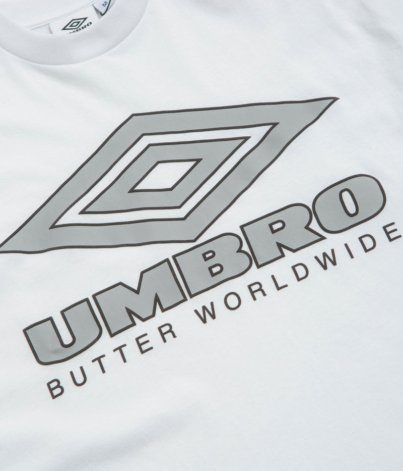Butter Goods x Umbro Diamond Logo T-Shirt in White