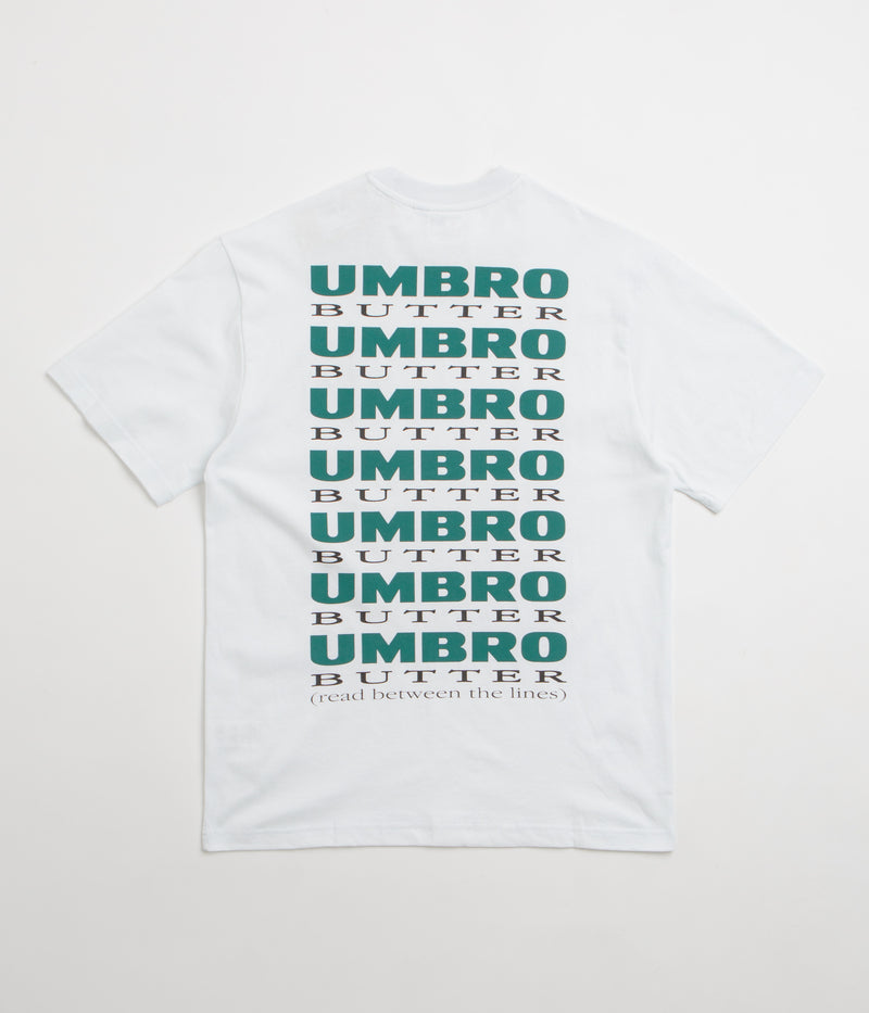 Butter Goods x Umbro Lines T-Shirt in White