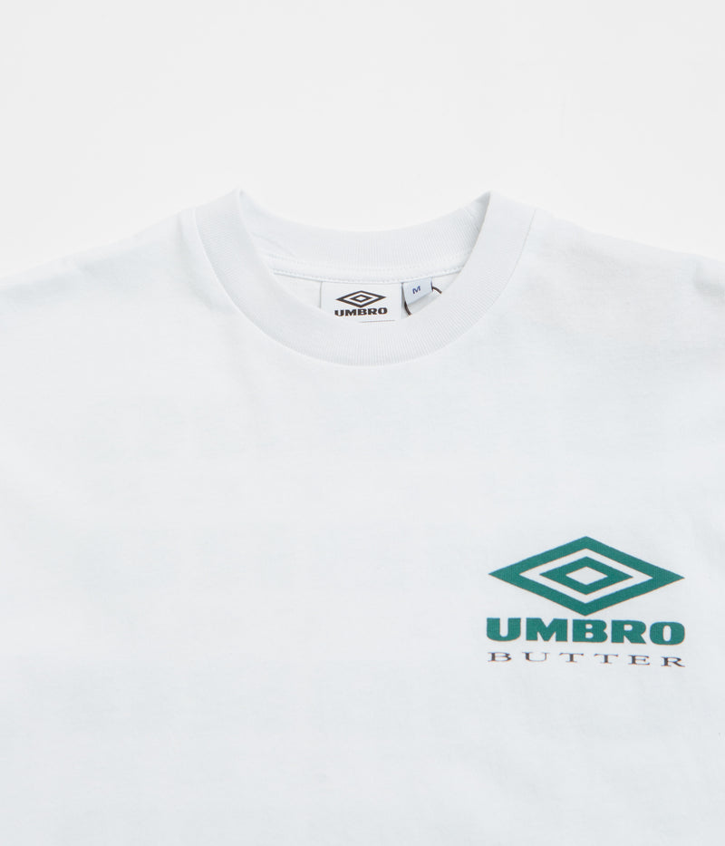 Butter Goods x Umbro Lines T-Shirt in White