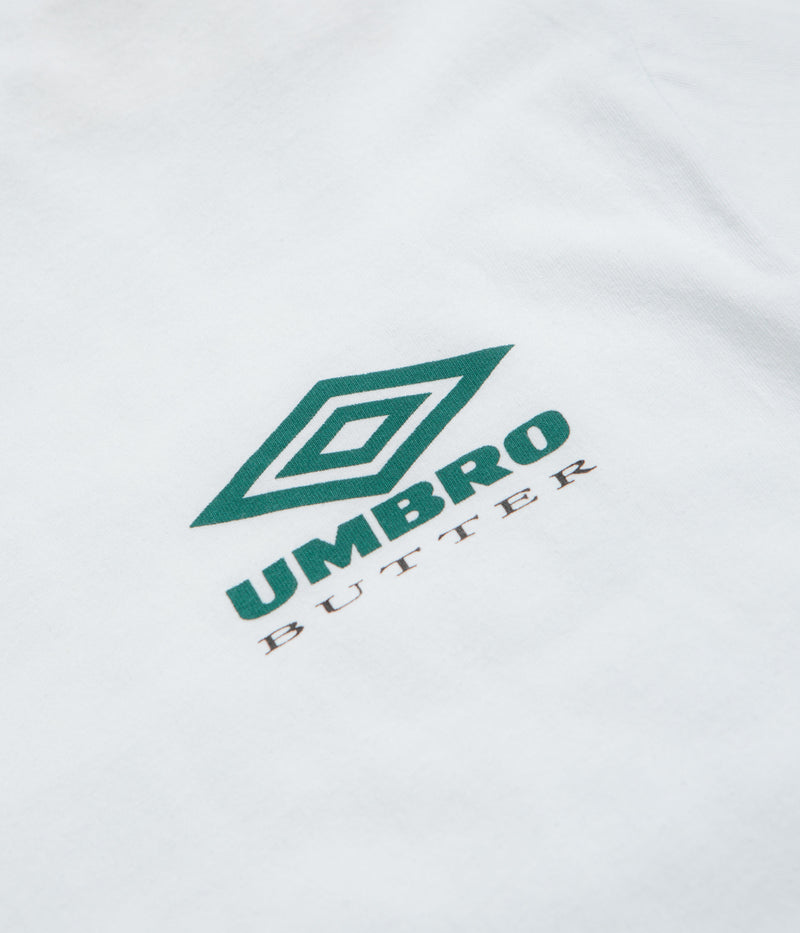 Butter Goods x Umbro Lines T-Shirt in White