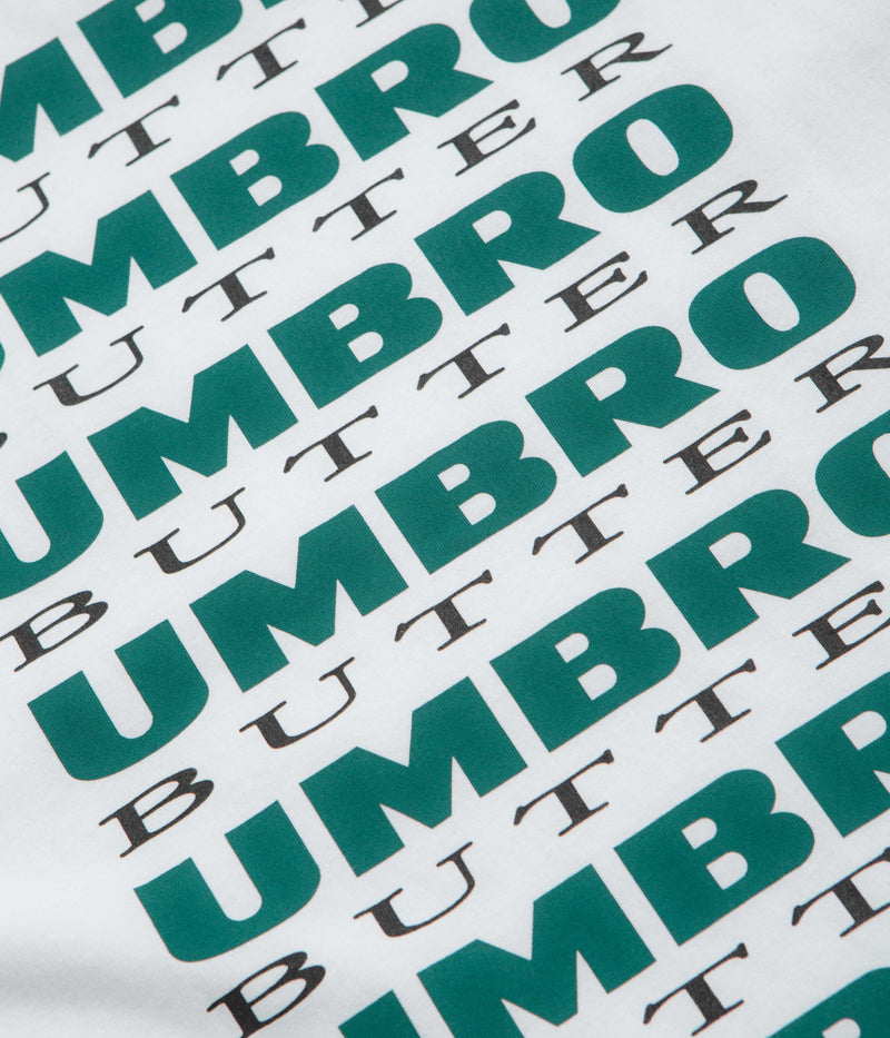 Butter Goods x Umbro Lines T-Shirt in White