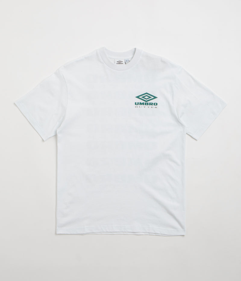 Butter Goods x Umbro Lines T-Shirt in White
