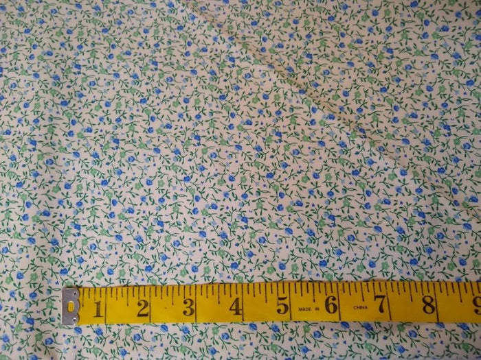 Calico Blue and Green Floral 38