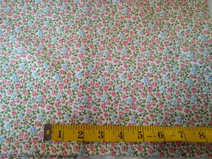 Calico Red and Blue Floral 36