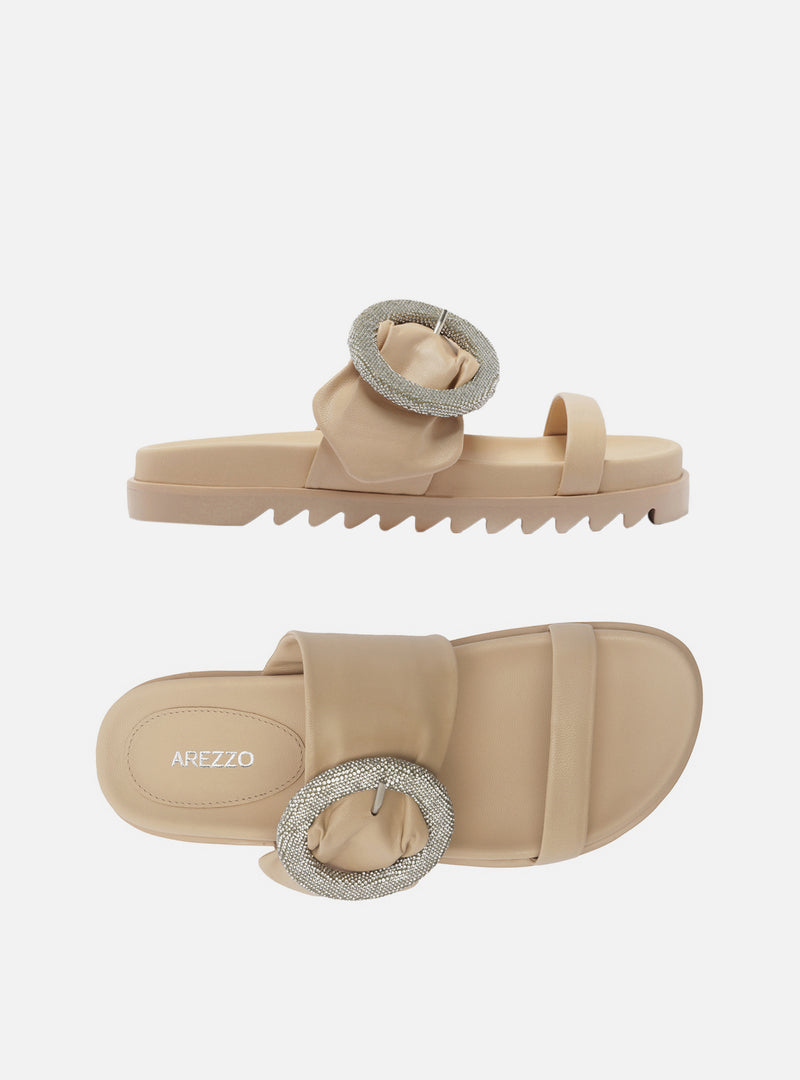 Callie Leather Sandal Flats SPRING 24