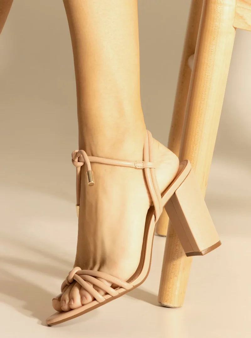 Camila Leather Block Sandal Sandals CO