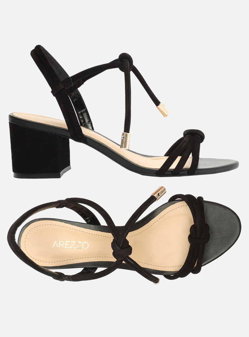 Camila Leather Block Sandal Sandals ESSENTIAL