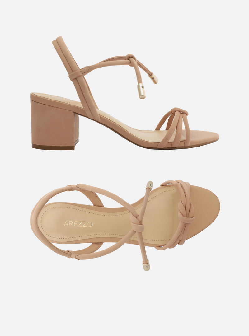 Camila Leather Block Sandal Sandals ESSENTIAL