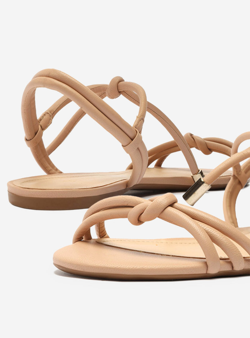 Camila Leather Flat Sandal Flats CO
