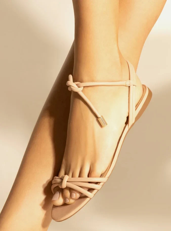 Camila Leather Flat Sandal Flats CO