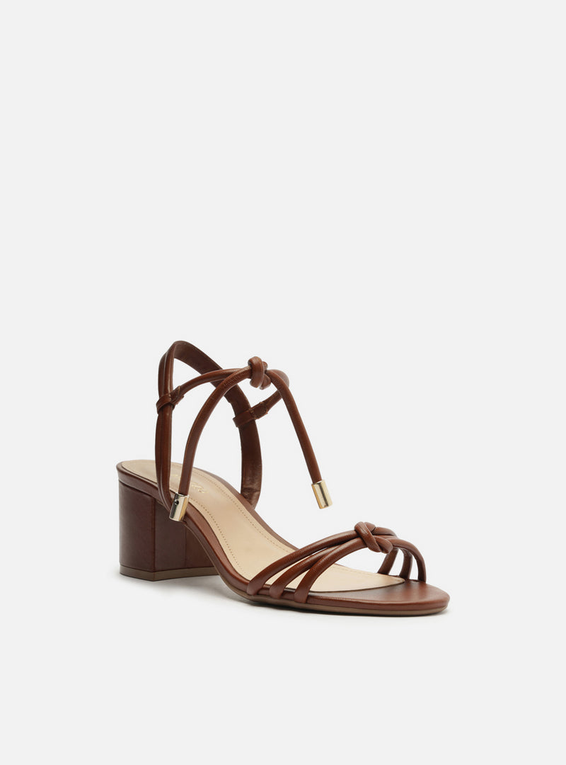 Camila Mid Block Leather Sandal Sandals R/26