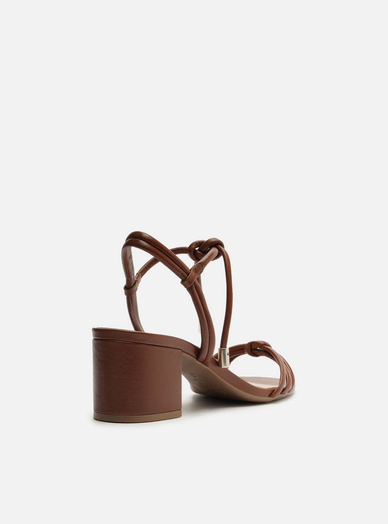 Camila Mid Block Leather Sandal Sandals R/26