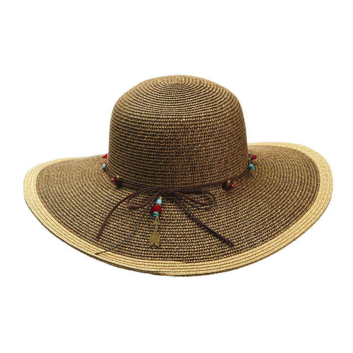 Cappelli Summer Floppy Tribal Accents Wide Brim Sun Hat Cappelli Straworld