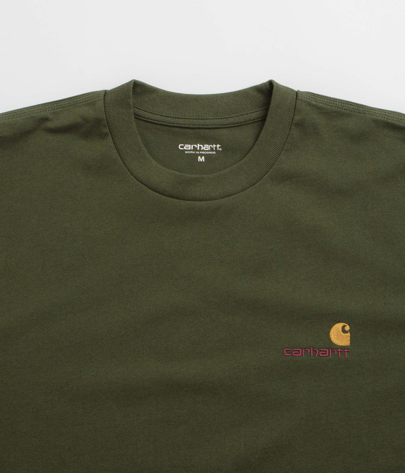 Carhartt American Script T-Shirt in Tarragon