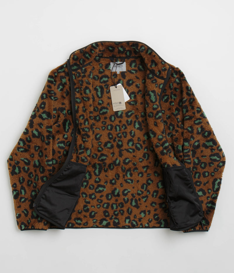 Carhartt Jebson Fleece in Camo Leo and Tamarind / Black