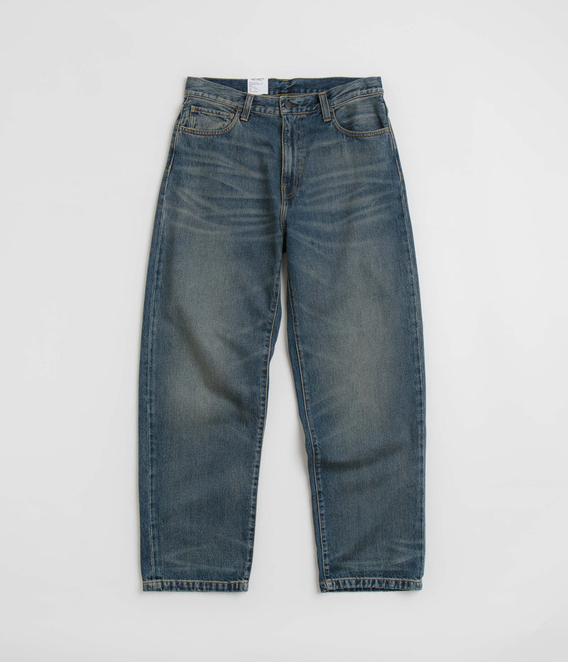 Carhartt Landon Pants in Blue Worn Used Wash