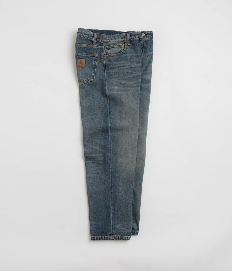 Carhartt Landon Pants in Blue Worn Used Wash