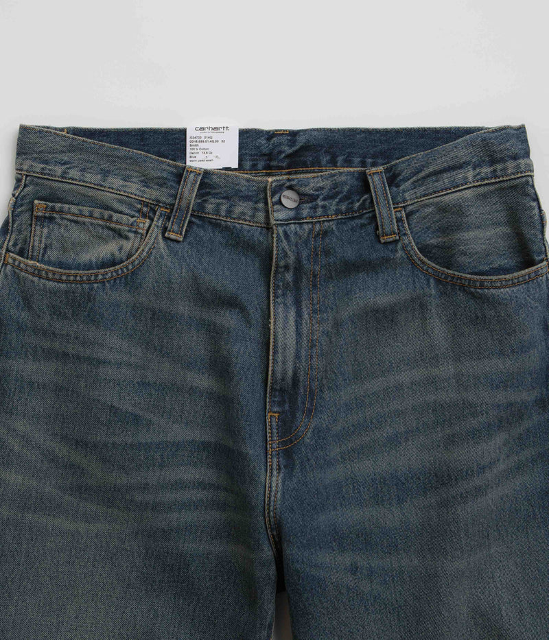 Carhartt Landon Pants in Blue Worn Used Wash