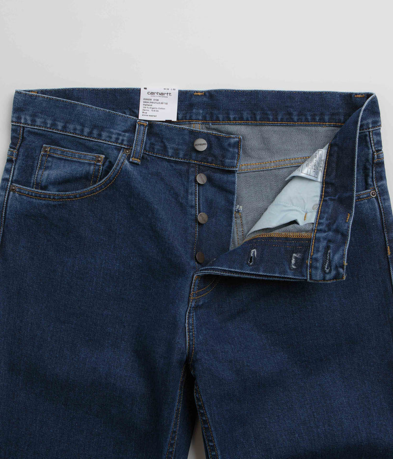 Carhartt Newel Pants in Blue Stone Washed