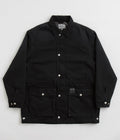 Carhartt OG Santa Fe Coat in Black and Black Stone