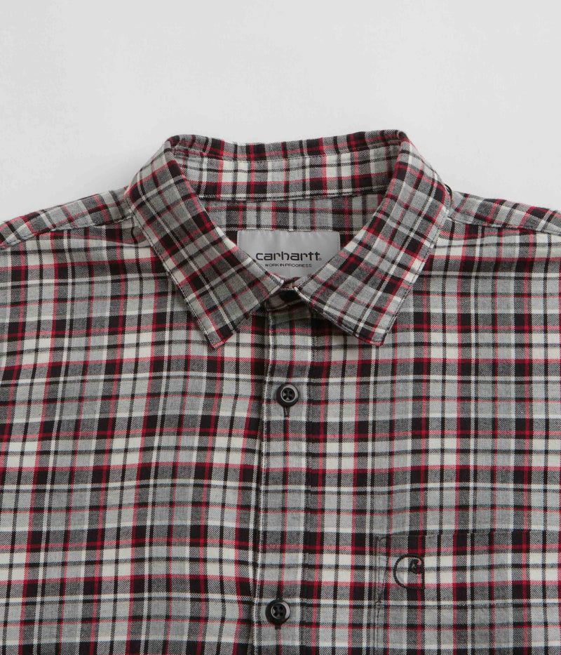 Carhartt Yuma Shirt Twill Flannel Shirt in Grey Heather