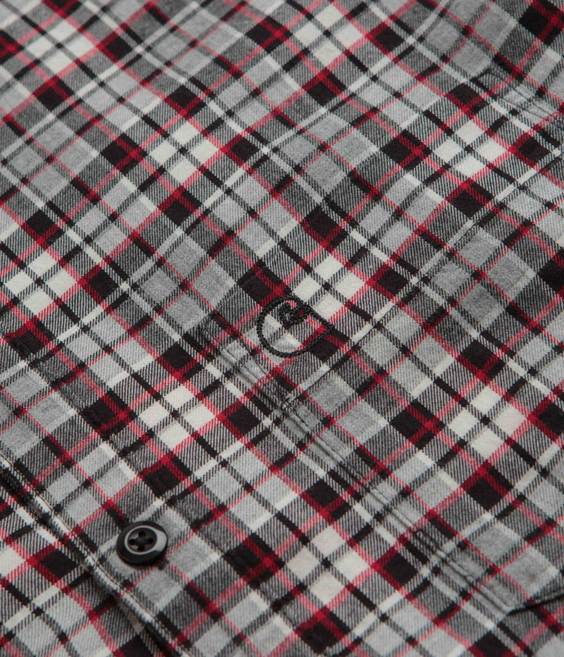 Carhartt Yuma Shirt Twill Flannel Shirt in Grey Heather