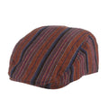 Carlos Santana Antigua Striped Ivy Cap Flat Cap Santana Hats SAN378 Azure Medium