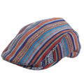 Carlos Santana Maya Guatemalan Multicolored Ivy Cap Flat Cap Santana Hats san356L Blue Large