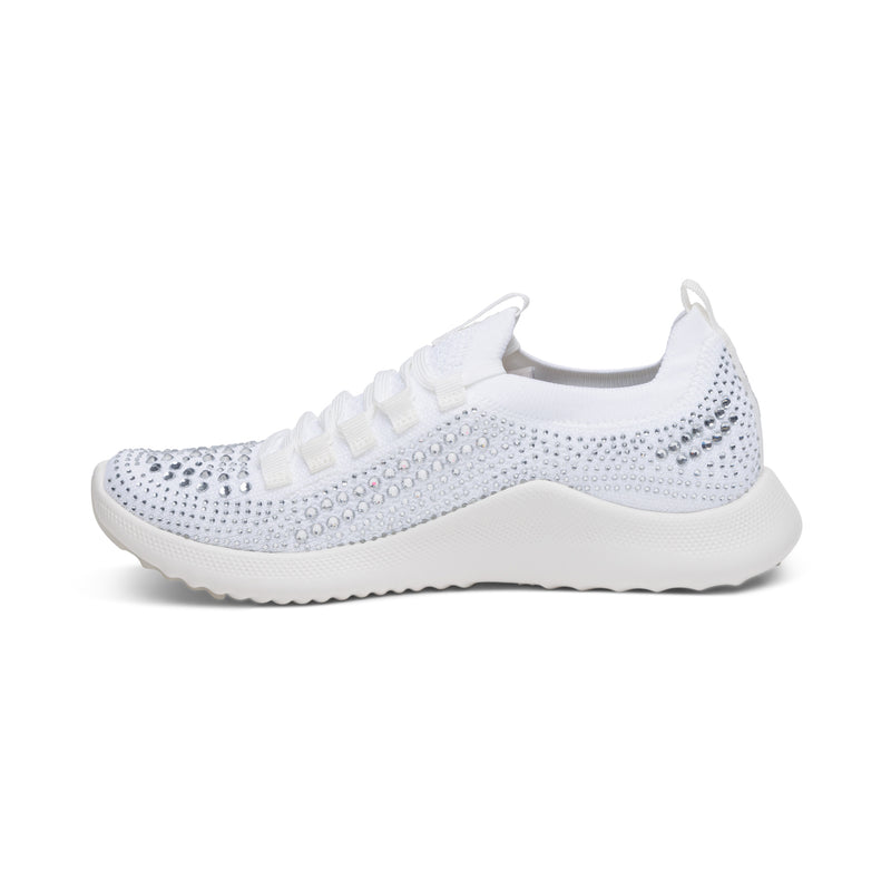 Carly Arch Support Sneakers #color_white-sparkle