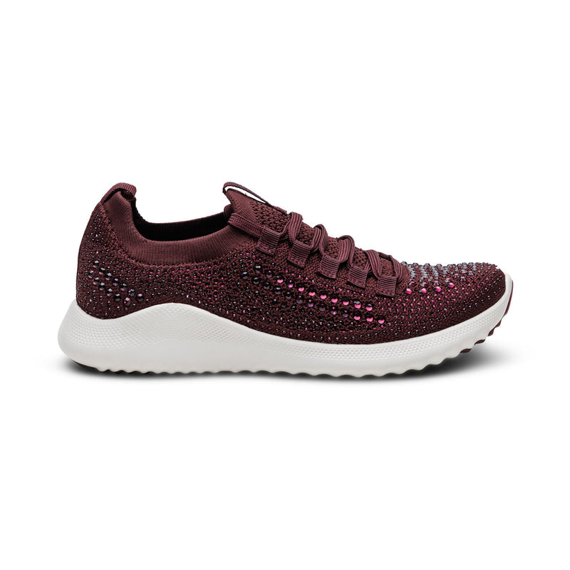 Carly Arch Support Sneaker #color_wine sparkle