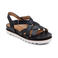 Carmen Cross Band Adjustable Sandal #color_black