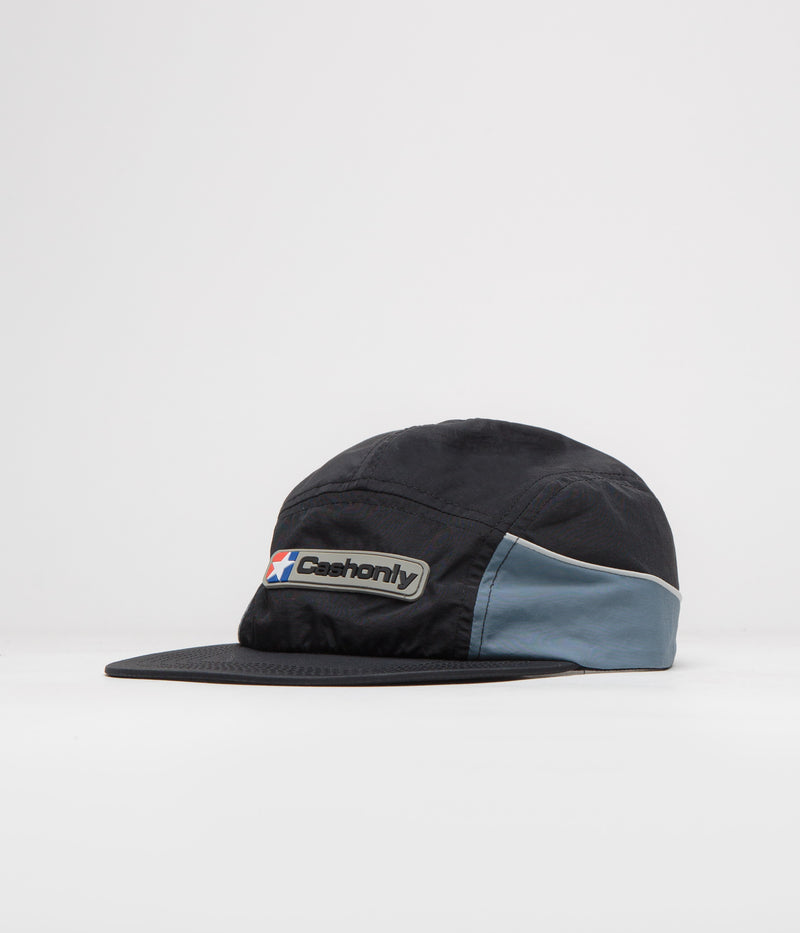 Cash Only Trax 5 Panel Cap in Black and Blue
