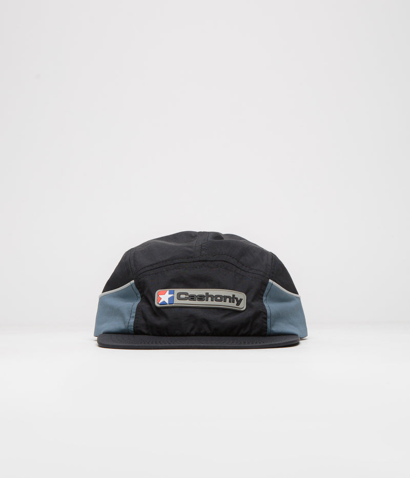 Cash Only Trax 5 Panel Cap in Black and Blue