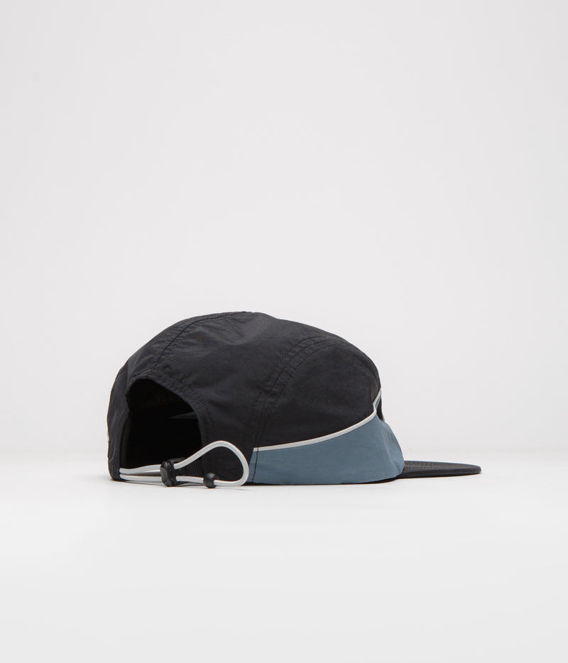 Cash Only Trax 5 Panel Cap in Black and Blue