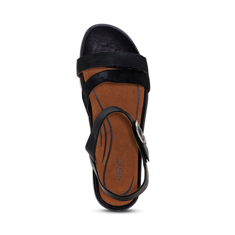 Cass Arch Support Sandal #color_black