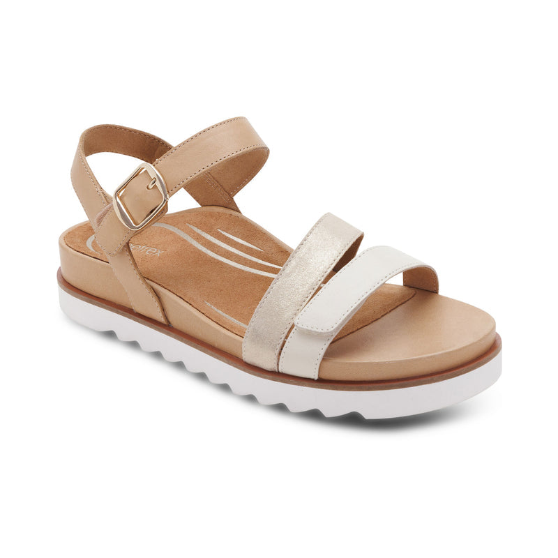 Cass Arch Support Sandal #color_champagne multi