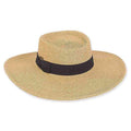 Chitre Flat Crown Summer Gaucho Hat - Sun 'N' Sand Hats Bolero Hat Sun N Sand Hats HH2141B Toast Medium (57 cm)