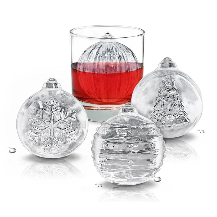 Christmas Ornaments Ice Molds Set of 4