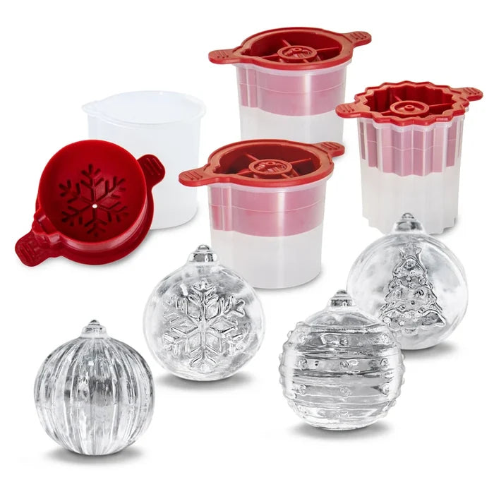 Christmas Ornaments Ice Molds Set of 4