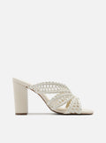 Ciara High Block Fabric Sandal Sandals S/26