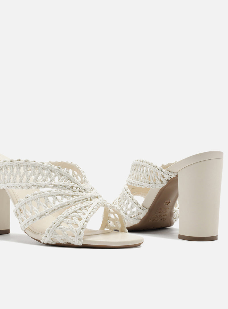 Ciara High Block Fabric Sandal Sandals S/26