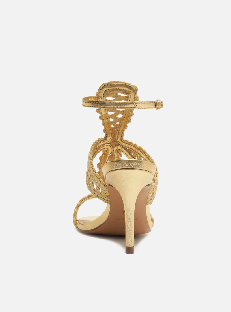 Ciara High Stiletto Embroidery Sandal Sandals S/26