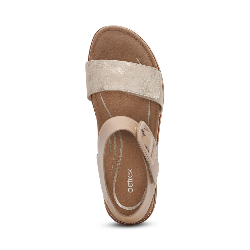 Claire Quarter Strap Sandal #color_champagne