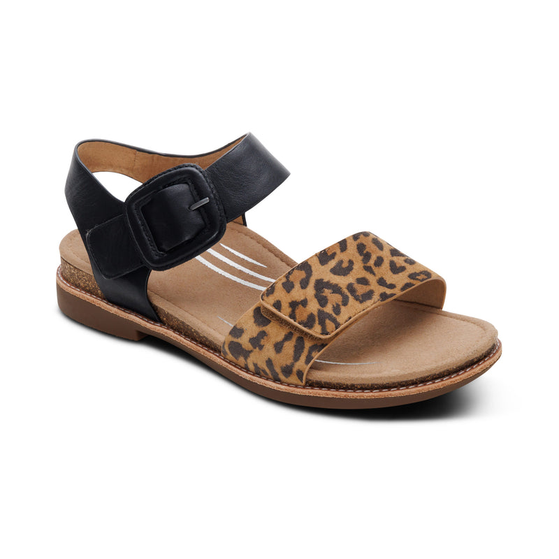 Claire Quarter Strap Sandal #color_leopard