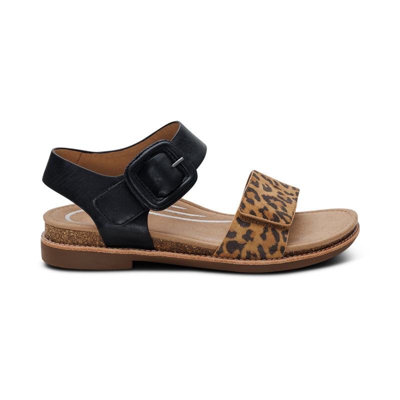 Claire Quarter Strap Sandal #color_leopard