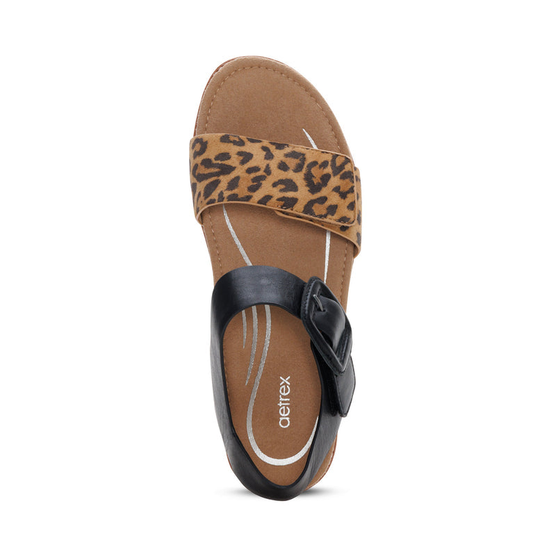 Claire Quarter Strap Sandal #color_leopard