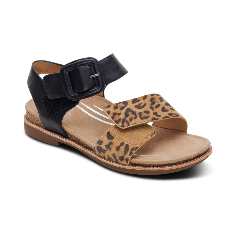 Claire Quarter Strap Sandal #color_leopard