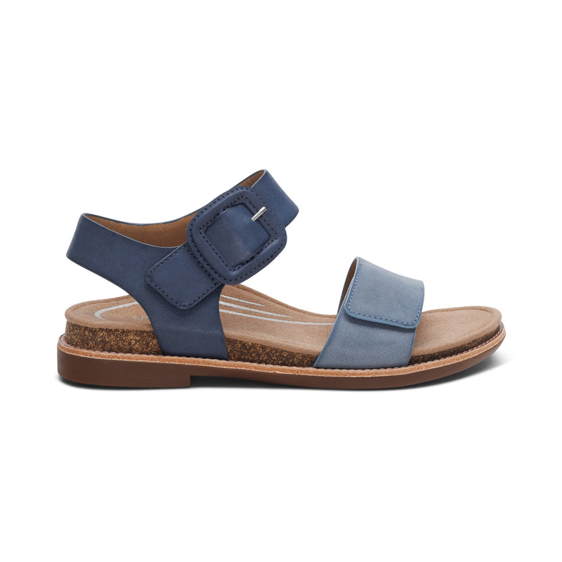 Claire Quarter Strap Sandal #color_navy
