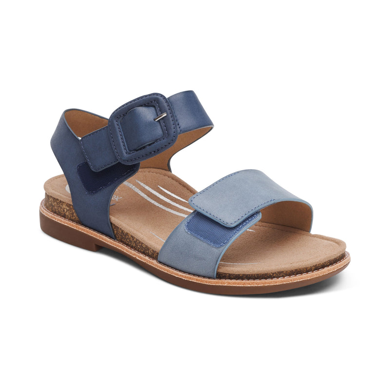 Claire Quarter Strap Sandal #color_navy