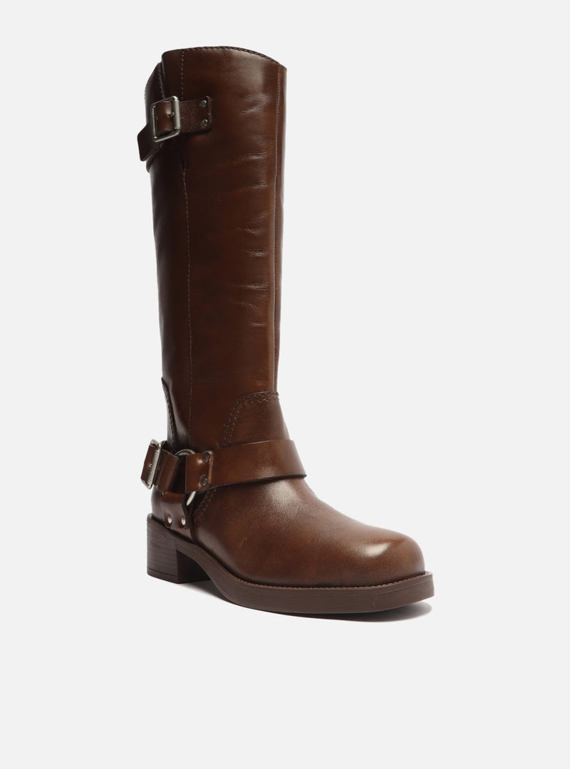 Clara Leather Block Boot Boots FALL 23